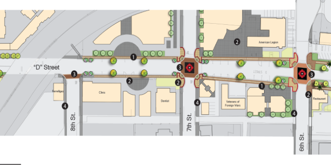 CIP S-007- “D” Street Public Area Enhancements between 6th and 8th Street