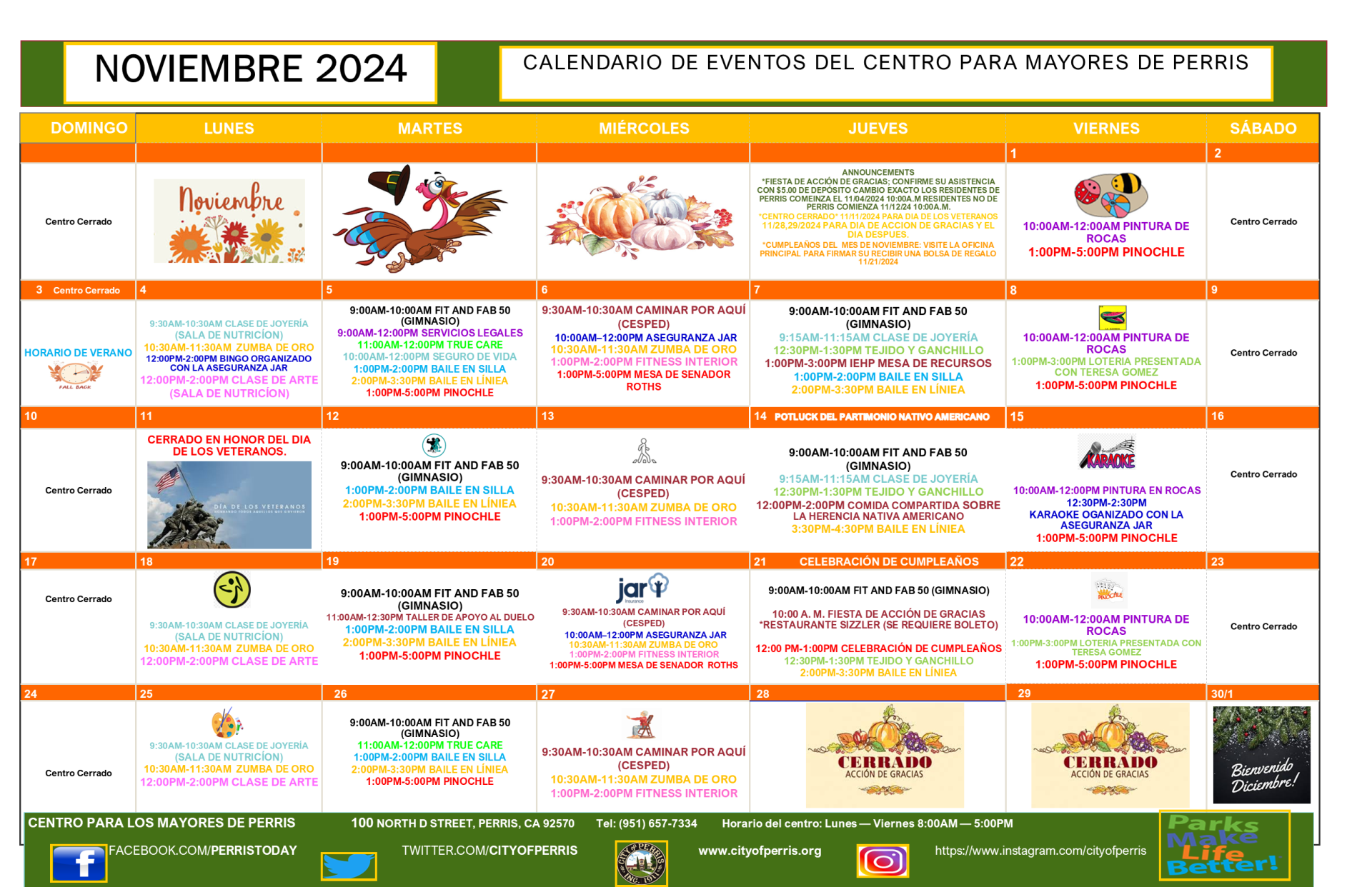 October spanish Calendar 2024